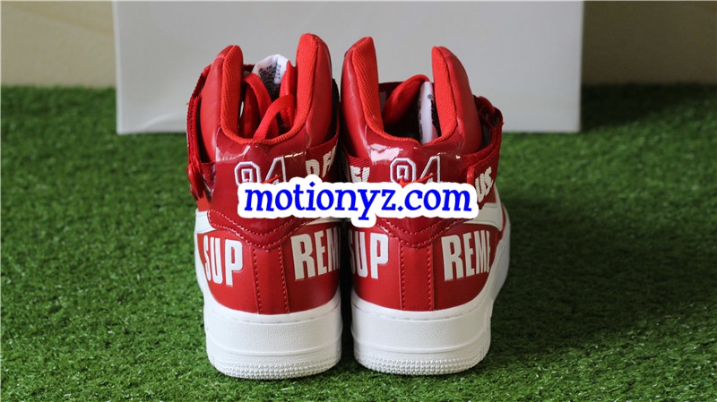 Supreme x Authentic Nike Air Force 1 High Supreme SP Red